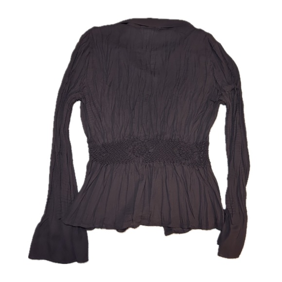 Romantic Brown Flare Sleeve Button Down 🤎 - Picture 2 of 3